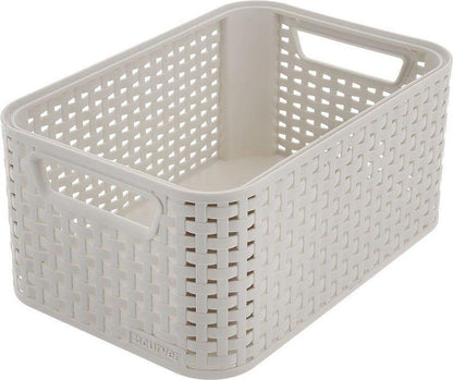 Pudełko CURVER, kremowe, 28,5×19,4×13 cm