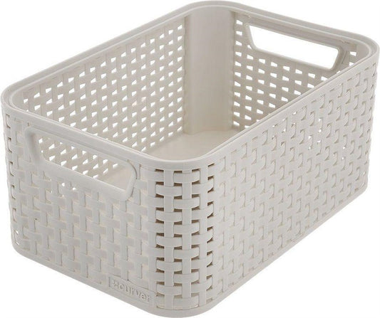 Pudełko CURVER, kremowe, 28,5×19,4×13 cm