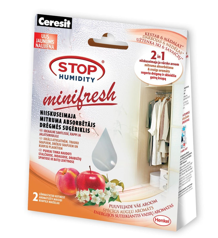 Pochłaniacze wilgoci Mini Energizing, zapach owocowy, 2x 50g