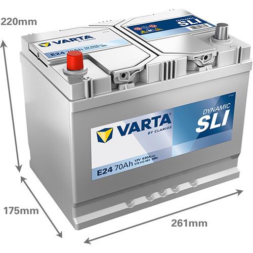 Akumulator Varta BD E24, 70 Ah, 630 A, 12 V