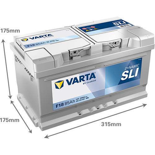 Akumuliatorius Varta SD F18, 85 Ah, 800 A, 12 V