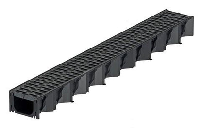 Drenažo latakas su plastikinėmis grotelėmis HexaLine, 1 m