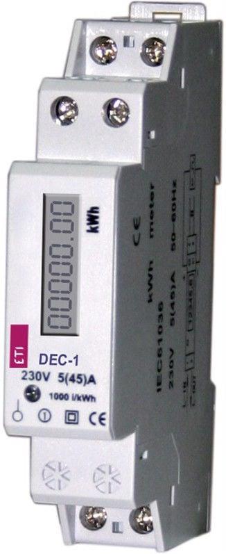 Modułowy licznik energii elektrycznej ETI (DEC-1, 1-fazowy)