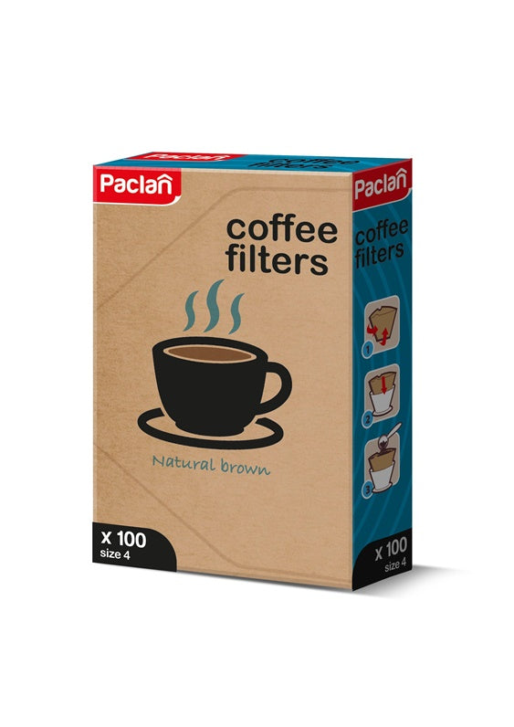 Zestaw filtrów do kawy Paclan, 100 szt.