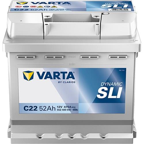Akumuliatorius Varta BD C22, 52 Ah, 470 A, 12 V