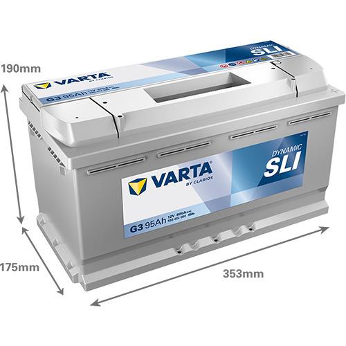 Akumuliatorius Varta BD G3, 95 Ah, 800 A, 12 V