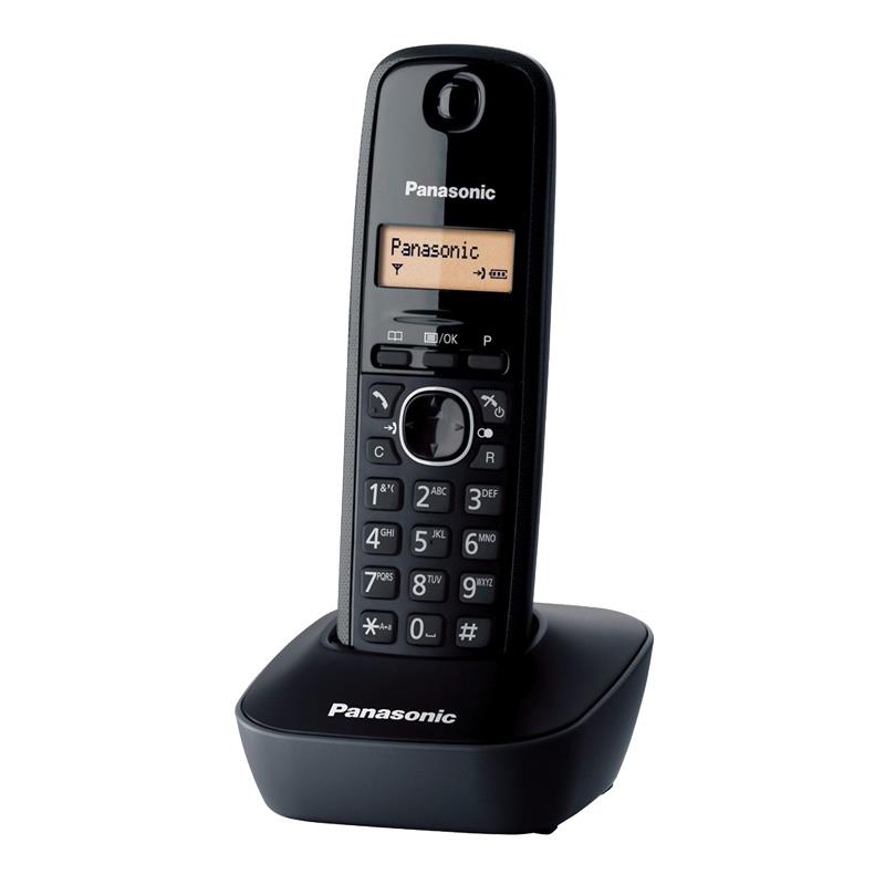 Telefon bezprzewodowy Panasonic KX-TG1611, czarny