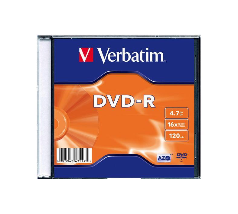 Płyta CD DVD-R Verbatim, 4,7 GB