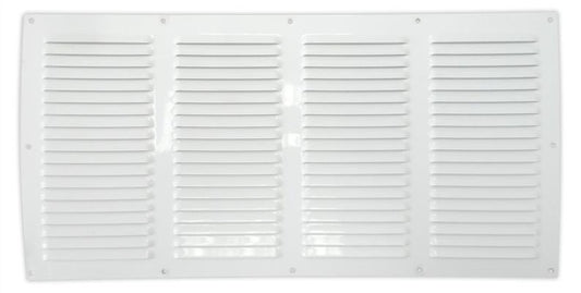 Kratka wentylacyjna aluminiowa, 100 x 200 mm, biała