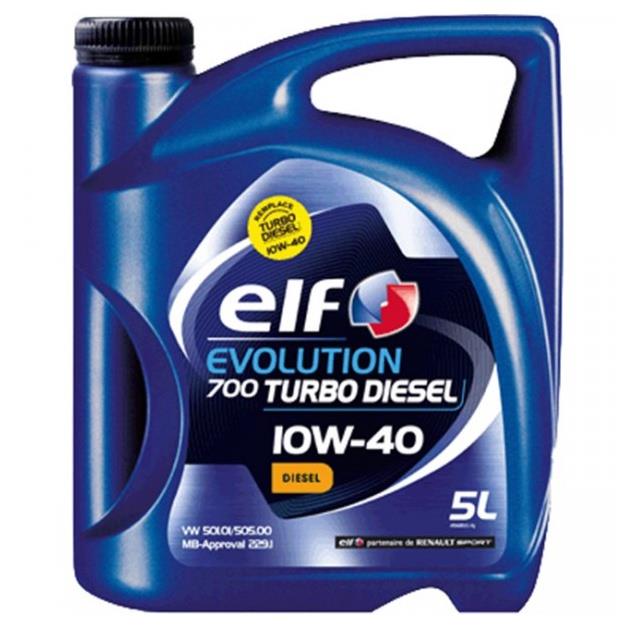 VARIKLIŲ TEPALAI „ELF EVOLUTION 700 TURBO DIESEL 10W-40“ 5L