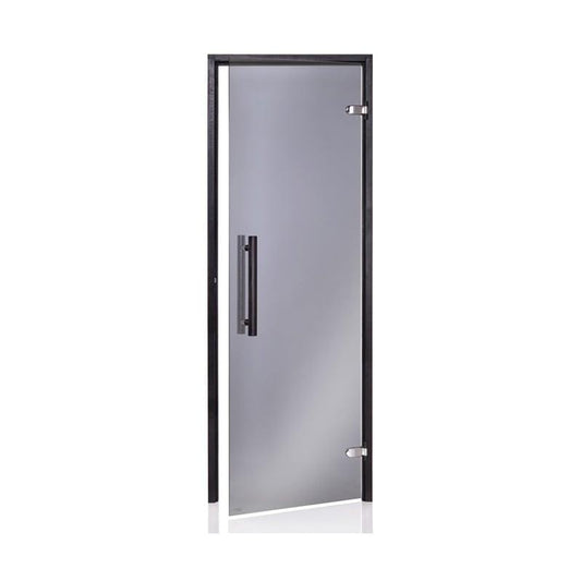 Saunos durys ANDRES Black 70x190 cm, drebulė