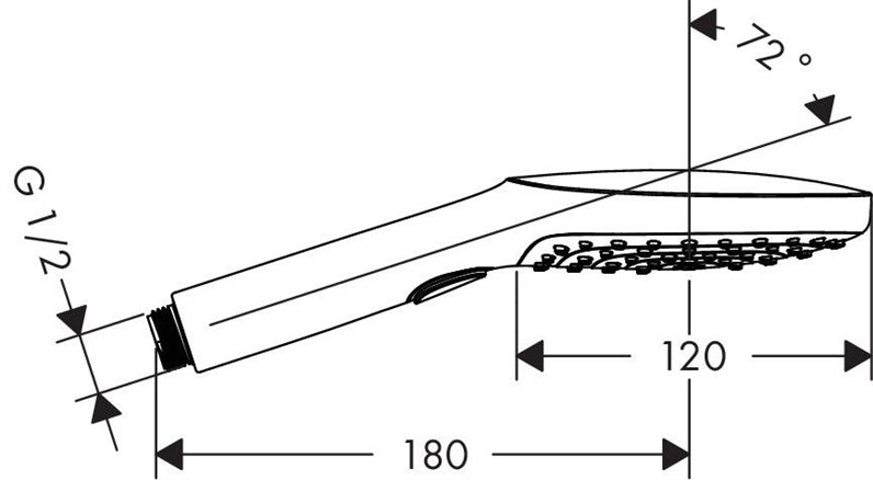 Główka prysznicowa Hansgrohe Select E120, 120 mm