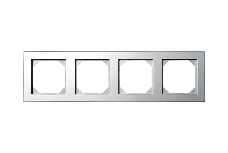 Keturvietis rėmelis LIREGUS EPSILON, metalo spalvos