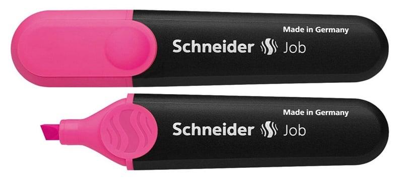 Teksto žymeklis Schneider Job, rožinis
