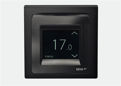 Grindų termostatas DEVIreg Touch 140F1069, 16A juodas