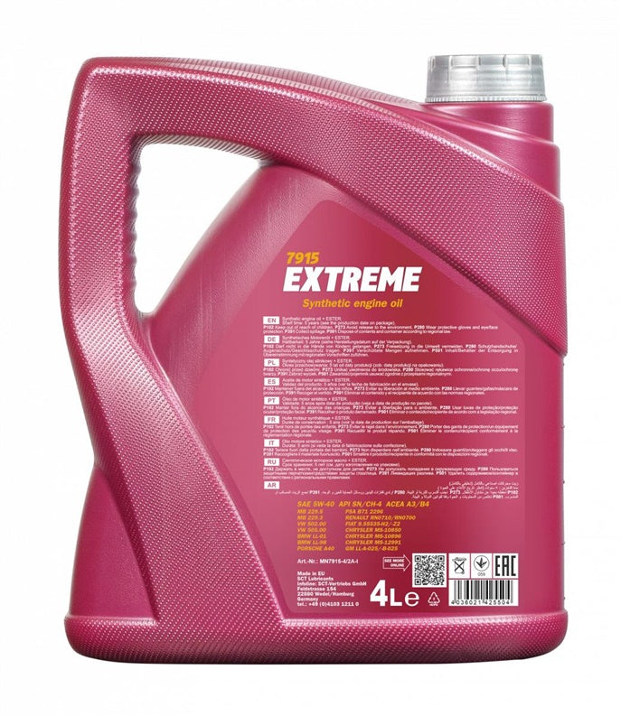 Automobilio variklio tepalas Mannol Extreme, 5W-40, 5 l