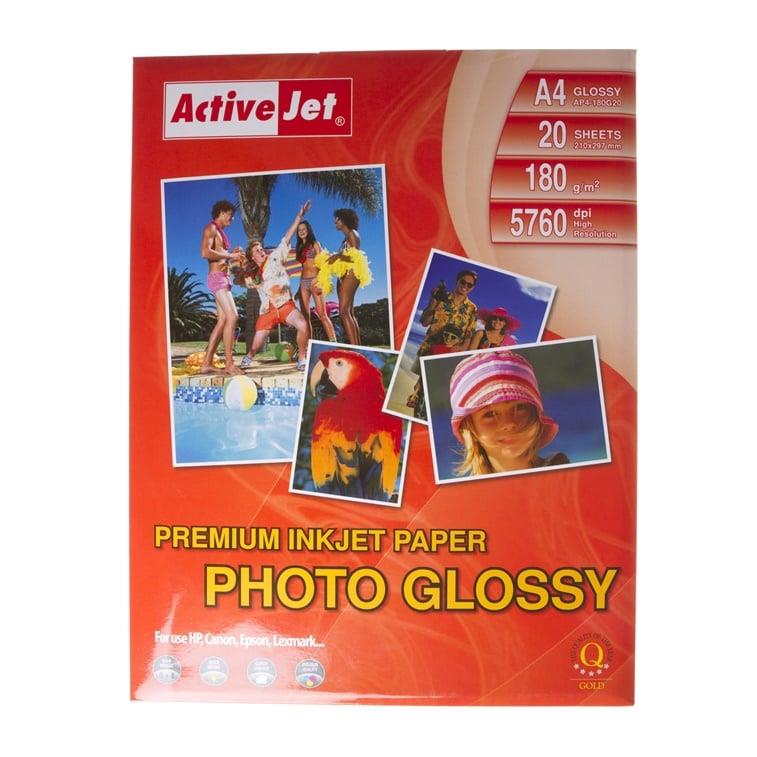 Fotopopierius Active Jet AP4-180G20, blizgus, A4
