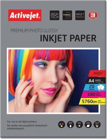 Fotopopierius Active Jet AP4-180G20, blizgus, A4