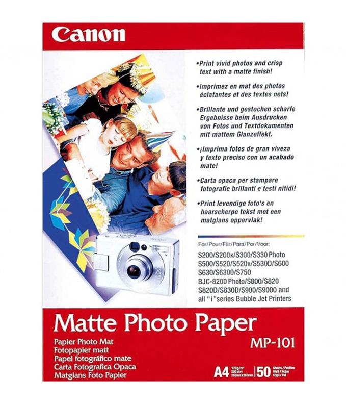 Papier fotograficzny Canon MP-101, matowy, A4