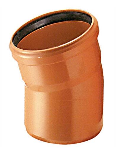 Kolano kanalizacyjne zewnętrzne Magnaplast, Ø 110 mm, 15°