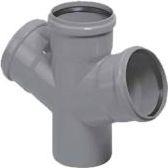 Vidaus kanalizacijos keturšakis HTplus, Ø 50/50/110 mm, 67°