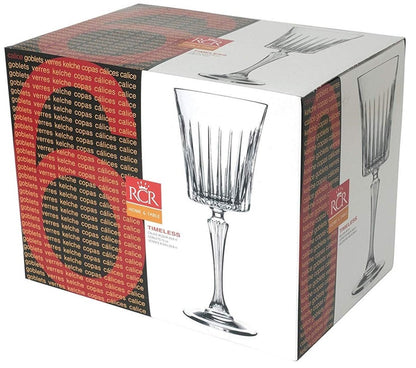 Vyno taurės RCR TIMELESS, 300 ml, 6 vnt.