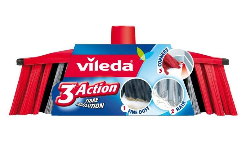 Grindų šluota su kotu Vileda 3 in 1