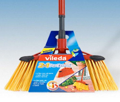 Lauko šluota su kotu Vileda 2 in 1