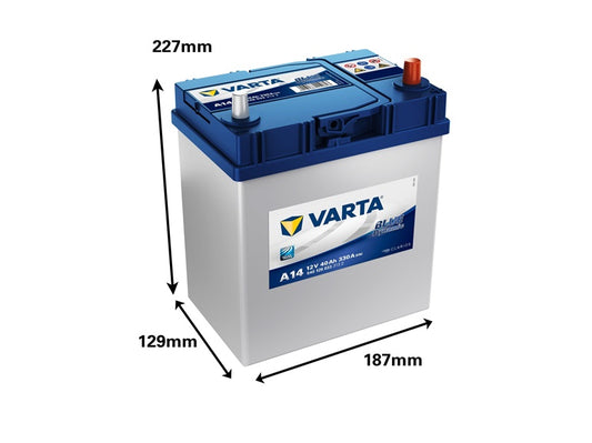 Akumulator Varta BD A14, 40 Ah, 330 A, 12 V