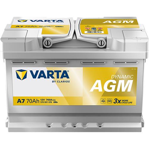 Akumulator Varta Silver Dynamic A7, 12 V, 70 Ah, 760 A