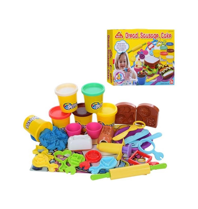 Modelino rinkinys Peipeile Bread Sausage Cake Dough 3245A
