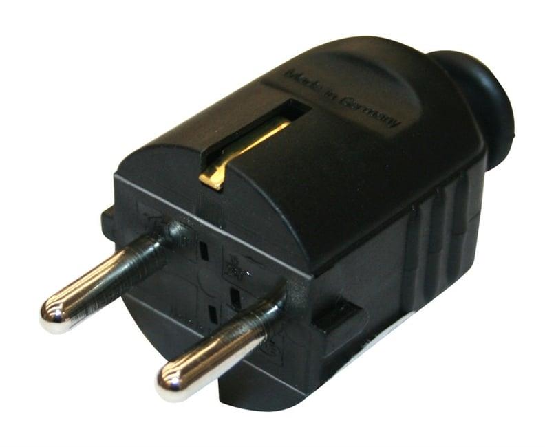 Wtyczka N&L, 3P, 16A, 250V, czarna