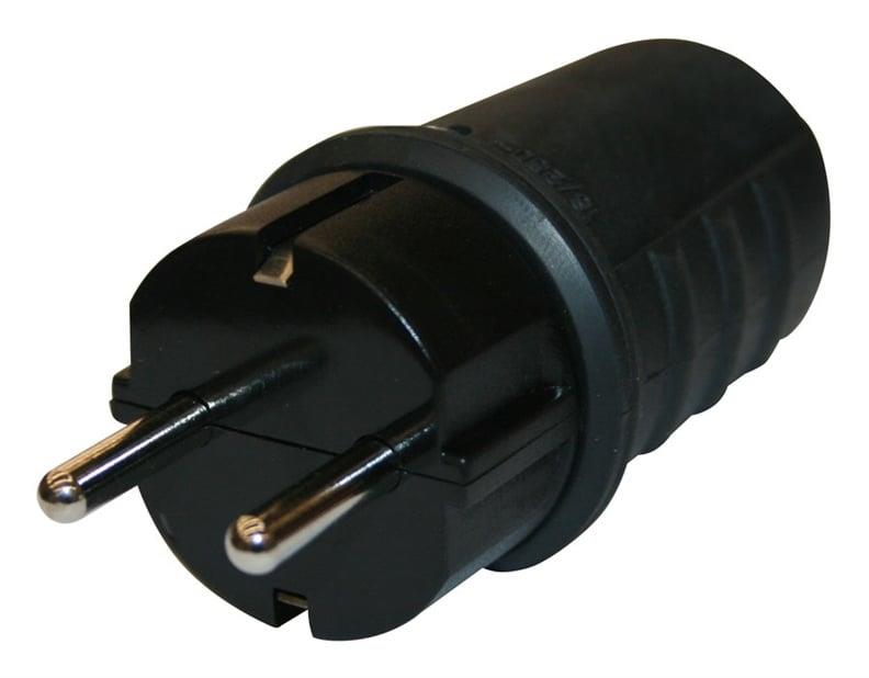 Wtyczka N&L, 3P, 16A, 250V, IP44, czarna