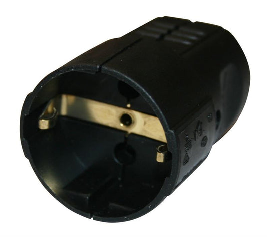 Gniazdo przedłużacza N&L, 3P, 16A, 250V, czarne