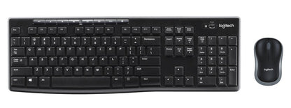 Klaviatūra Logitech MK270 EN, juoda, belaidė