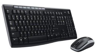 Klawiatura Logitech MK270 EN, czarna, bezprzewodowa