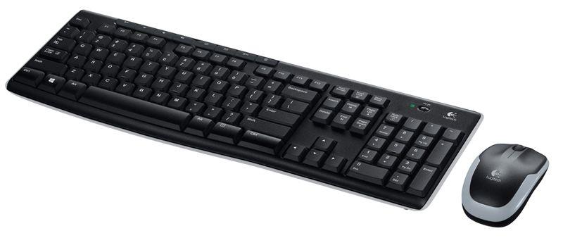 Klawiatura Logitech MK270 EN, czarna, bezprzewodowa