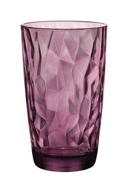 Szklanka BORMIOLI ROCCO DIAMOND COOLER, 470 ml, fioletowa