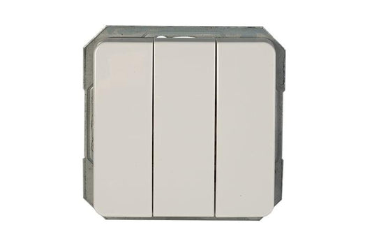 Włącznik VILMA LX200, 3 klaw., biały