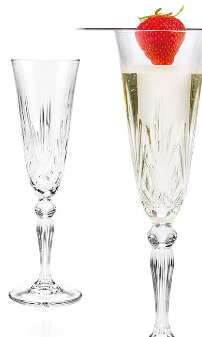 Kieliszki do szampana RCR MELODIA, 160 ml, 6 szt.