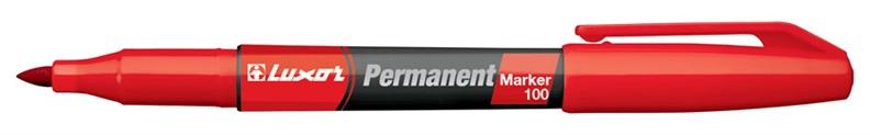 Marker permanentny Luxor, czerwony