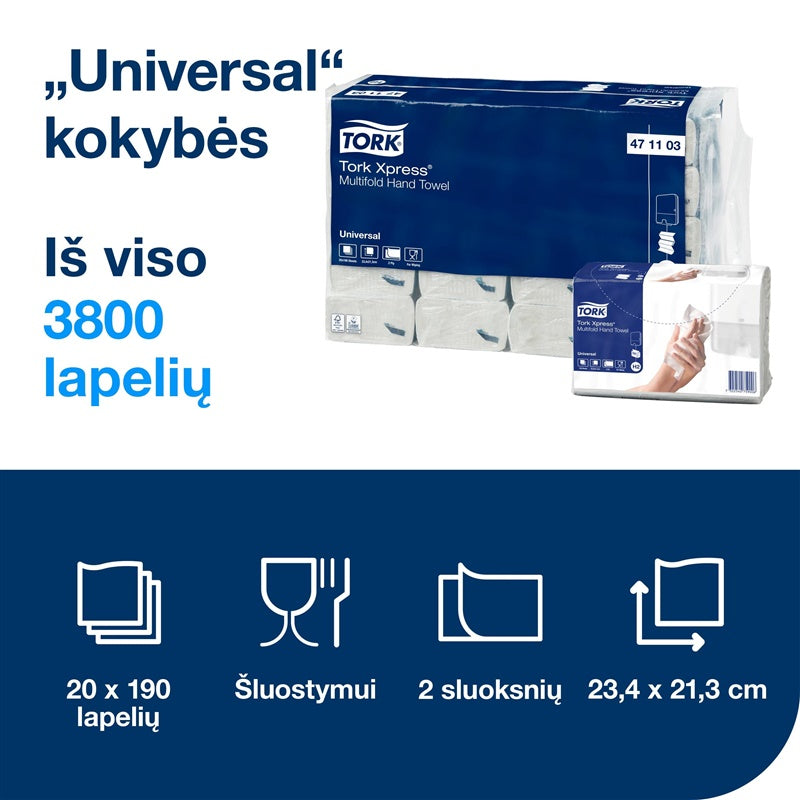 Ręcznik papierowy Tork Xpress Multifold, 2 warstwy