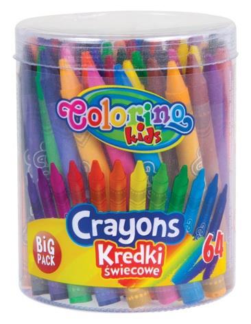 Vaškinės kreidelės Colorino, 64 vnt
