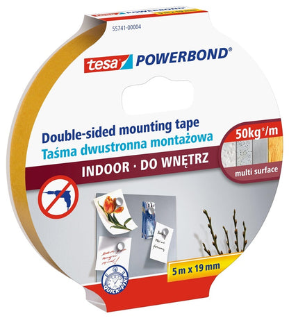 TAŚMA DWUSTRONNA DO PRAC WEWNĘTRZNYCH (5 m x 19 mm)
