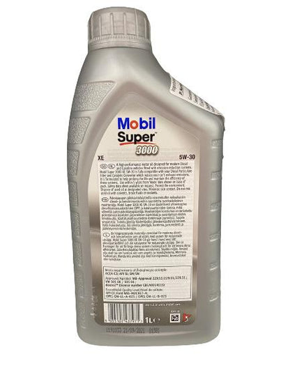 Automobilio variklio tepalas Mobil Super 3000 XE, 5W-30, 1 l