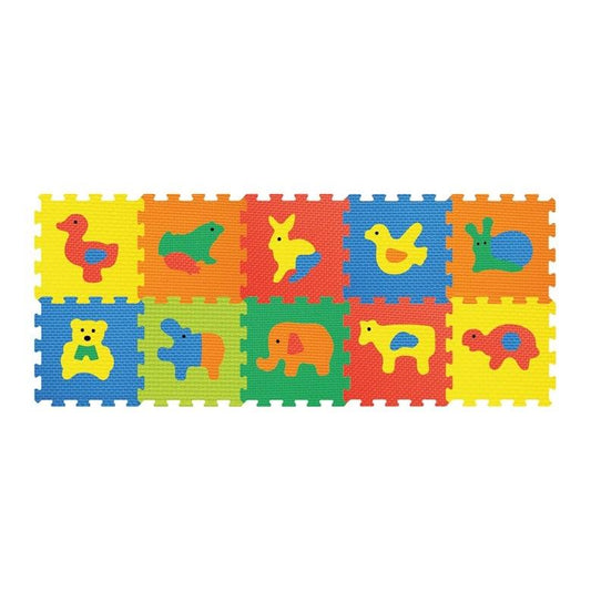 Kilimėlis kūdikiams - dėlionė Eva Puzzle Mat Animals 1005B3