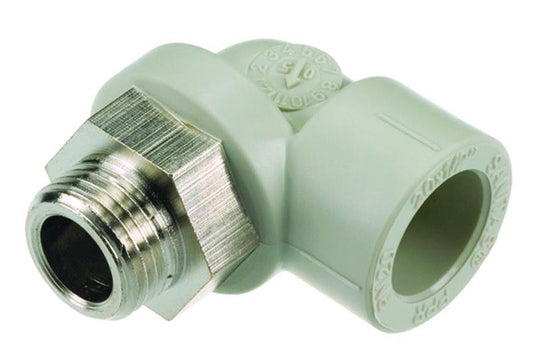 Alkūnė 25.2525 PPR, 25 mm x 3/4" išorinis sriegis