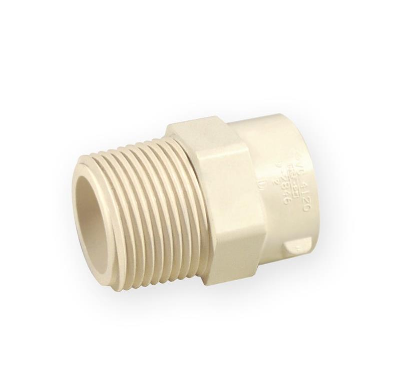 Mova 4704-005, PVC-C, 1/2" gwint zewn./klej wewn.
