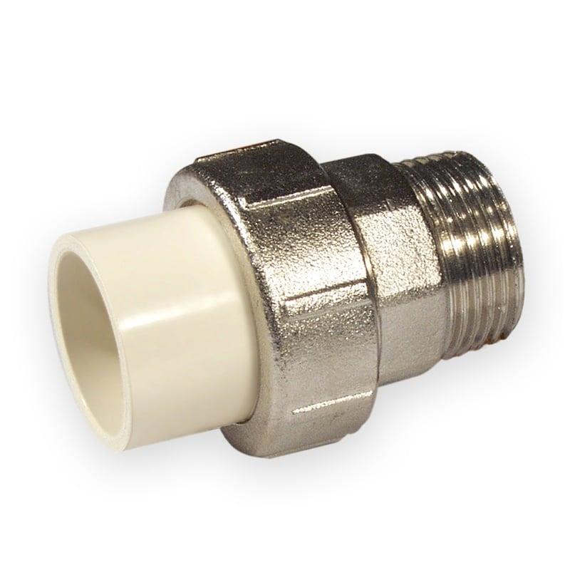 Adapteris 4733-405, PVC-C, 1/2" išor. srieg./klij. vidus