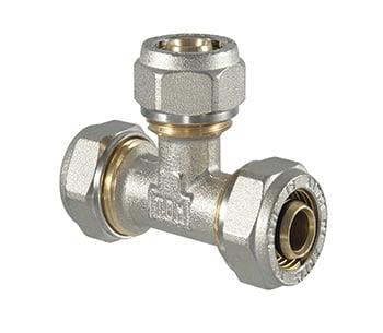 Trójnik zaciskowy 1045, TDM Brass, 26 mm
